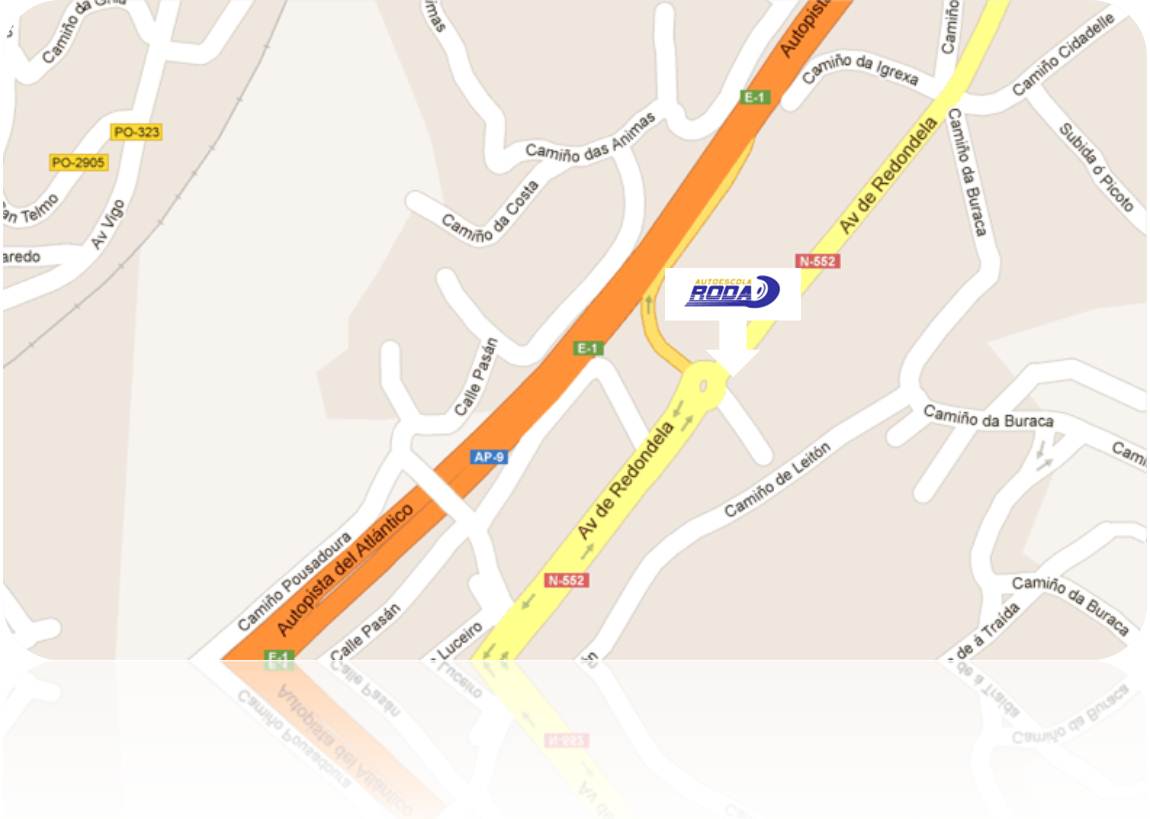 Mapa Chapela Autoescuela Roda